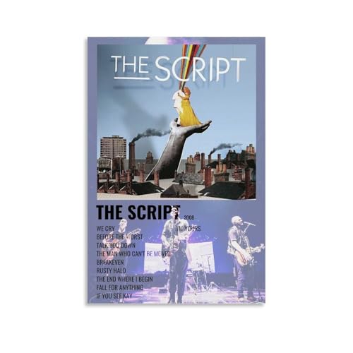 ZWSYHJ The Script (Album) Retro-ästhetische Leinwand-Wandbilder, verschiedene Stile der Druckherstellung, Schlafzimmer, Wanddekoration, ungerahmt, 30 x 45 cm von ZWSYHJ
