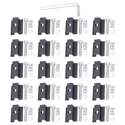 20 Stück Solar Panel Montage Klemmen Set Klammern mit Schrauben Zubehör für Balkon Kraftwerke Dach Camping Wohnmobil Solars Panel Klemmen 20 Stück Solar Panel Montage Klemmen Set Klammern mit Schrauben Zubehör für Balkon Kraftwerke Dach Camping Wohnmobil Solars Panel Klemmen von ZWTPGKRD