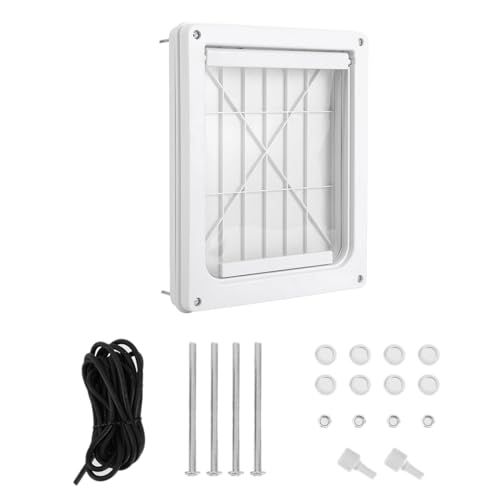 Fenster Hunde Katzen Haustier Gitter Klappe Passing Freely Double Side For Lockable Durablity Closing Porch Inside Door Glass Large Dog Window Screen von ZWTPGKRD