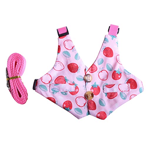 Geschirr und Leine für Kleintiere, ausbruchsicher, Meerschweinchen, Kleidung, Spaziergeschirr, Body, Tierkleidung für Haustiere für Igel Geschirr und Leine für Kleintiere, ausbruchsicher, Meerschweinchen, Kleidung, Spaziergeschirr, Body, Tierkleidung für Haustiere für Igel von ZWTPGKRD