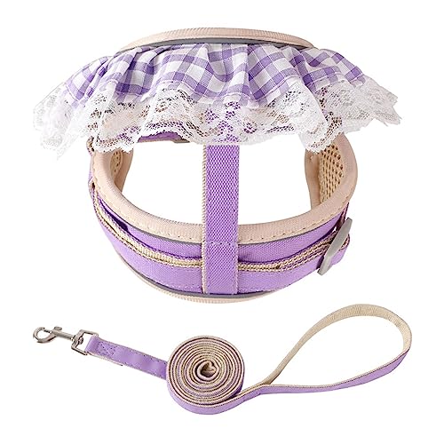 Geschirr und Leine zum Spazierengehen, ausbruchsicher, weich, für große und kleine Katzen, verstellbar, einfache Kontrolle, Haustier-Leine Geschirr und Leine zum Spazierengehen, ausbruchsicher, weich, für große und kleine Katzen, verstellbar, einfache Kontrolle, Haustier-Leine von ZWTPGKRD