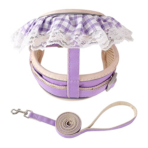 Geschirr und Leine zum Spazierengehen, ausbruchsicher, weich, für große und kleine Katzen, verstellbar, einfache Kontrolle, Haustier-Leine Geschirr und Leine zum Spazierengehen, ausbruchsicher, weich, für große und kleine Katzen, verstellbar, einfache Kontrolle, Haustier-Leine von ZWTPGKRD