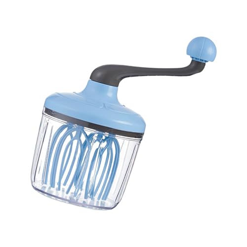 Handkurbel Eierschlägel mit Rührkopf Schneebesen Effizienter Mixer für vielseitigen Einsatz beim Kochen und Backen von Eiern Schneebesen von ZWTPGKRD