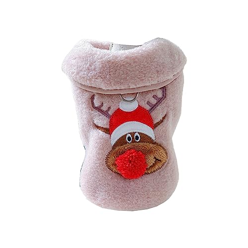 Hunde-Flanell-Weihnachtsweste, Rentierpullover, Partykleidung, Katzen, Cosplay, Kostüm, Neujahrsanzug, Zubehör, Haustierbedarf, Hirschweste, Zubehör von ZWTPGKRD