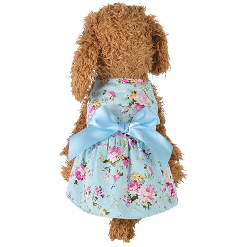 Hundekleid mit Schleife, Strandkleid, Strand, Welpen, Katzen, kleine Hunde, Urlaub, Party, Hundekleid von ZWTPGKRD