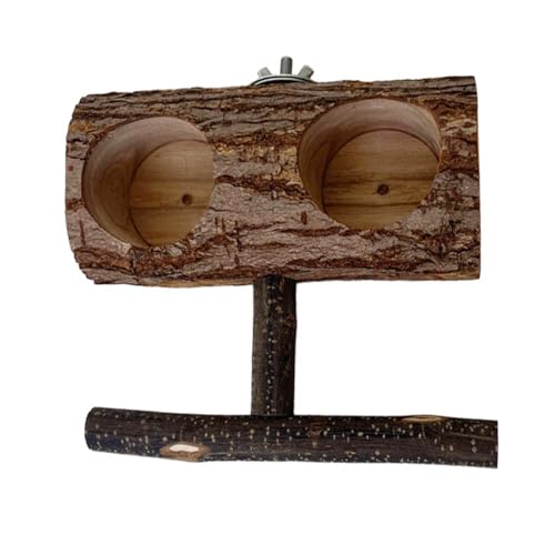 Kompakter Vogelfutterhalter, Holzstangen, sicheres Aufhängen für einfache Reinigung, rostbeständiger Vogelnapf Kompakter Vogelfutterhalter, Holzstangen, sicheres Aufhängen für einfache Reinigung, rostbeständiger Vogelnapf von ZWTPGKRD