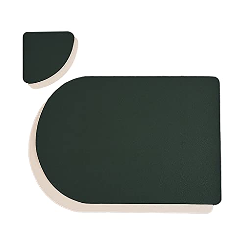Multifunktionale Abtropfmatte aus Leder zum Schutz, Wärmedämmung, Halter, Geschirr, Tasse, Abtropfunterlage, Tischset, Küchenkrieg, Tischset von ZWTPGKRD