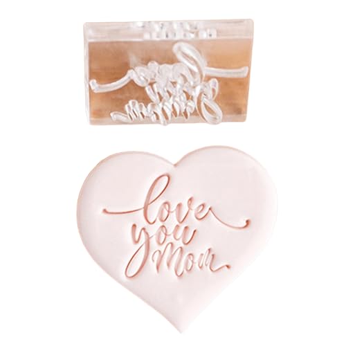 Multifunktionaler Acryl-Fondant-Keksstempel, ideal für Muttertagsfeiern und Familienfeiern, um Liebe zu zeigen von ZWTPGKRD