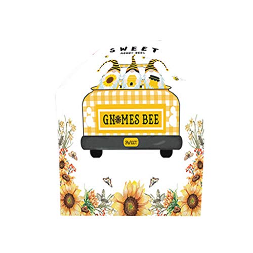 Nordischer Tischläufer mit Bienen-Druck, Baumwoll-Leinen-Tischdecke, Schreibtischabdeckung, Zuhause, Party, Hochzeit, Dekoration, Schreibtischabdeckung, Heim-Party-Dekor von ZWTPGKRD