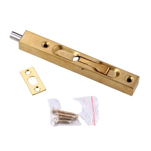 Not Pry Flush Bolt Locking Device Reversible Turnpiece Mechanism Cabinet Door Flush for Double Sliding Terrassen Door Mortise Installation Bolt von ZWTPGKRD