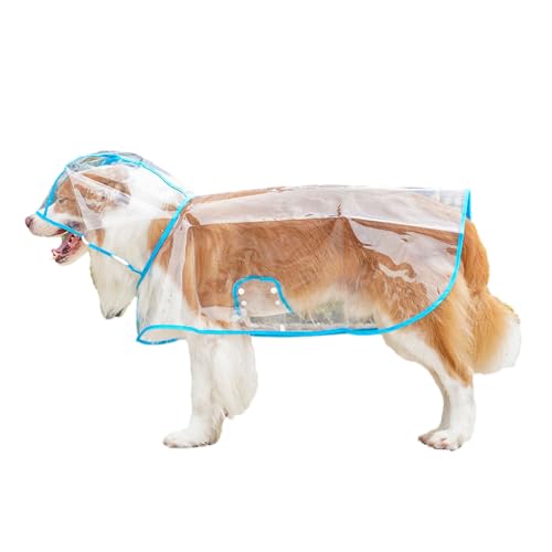 Praktischer Hunde-Regenmantel, wasserdicht, heller Outdoor-Mantel für kleine Haustiere, mehrere Größen für den Hofkopf von ZWTPGKRD
