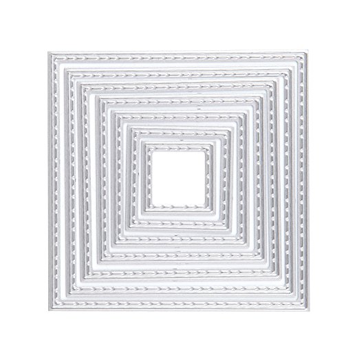Quadratische Stanzformen, Schablone, Scrapbooking, Werkzeug, Album, Papier, Karten, Prägung, Dekoration, Stanzformen für Karten von ZWTPGKRD