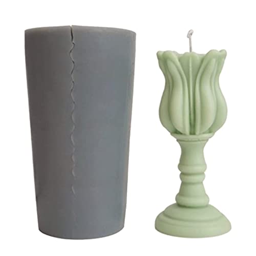 Silikonform in Blumenform für handgefertigte Kerzen, Gips, Ornamente, Harzherstellung, große Silikon-Blumenherstellungsform von ZWTPGKRD