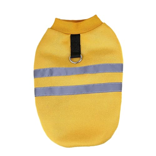 Sweatshirt für Hunde bis große Hunde für den Außenbereich, winddicht, dicke Kleidung, reflektierende Streifen, Haustier-Sweatshirt von ZWTPGKRD