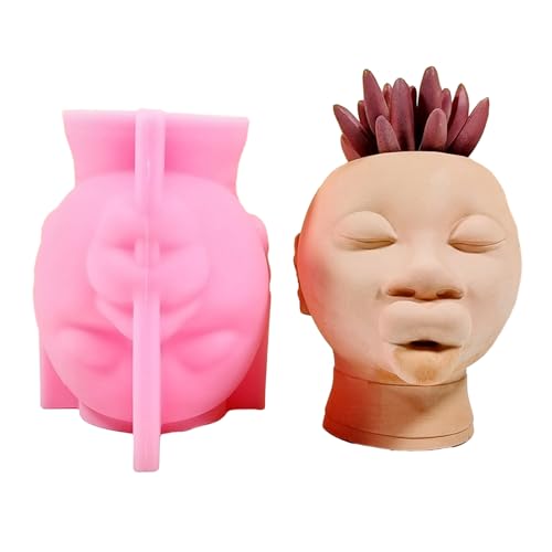 Übertopf Silikonformen hässliche Frauen Blumentöpfe Epoxidharz für Halter Stift Vase Formen Stift Harz Form von ZWTPGKRD