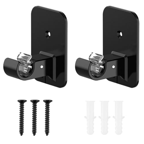 Vorhanghaken ohne Nägel, stark klebend, Wandmontage, platzsparende Fenster-Hardware für Heimdekoration, platzsparende Gardinenstangenstützen, 2 Stück von ZWTPGKRD