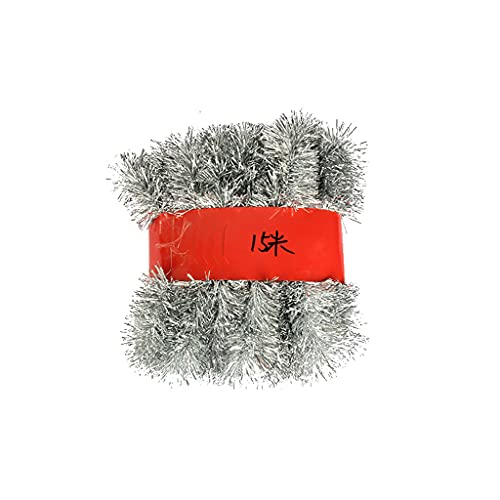 Weihnachts-Lametta-Girlande, 10 m/15 m, glitzernder Baum, hängende Ornamente für Hochzeit, Garten, Party, Fensterdekoration, Weihnachts-Lametta-Girlande Weihnachts-Lametta-Girlande, 10 m/15 m, glitzernder Baum, hängende Ornamente für Hochzeit, Garten, Party, Fensterdekoration, Weihnachts-Lametta-Girlande von ZWTPGKRD