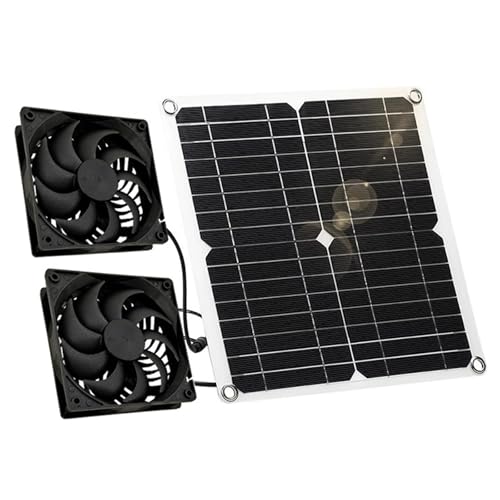 ZWTPGKRD 12 W Solar-Abluftventilator, Ventilatorplatte, betriebene Luftabsaugung, Ersatz-Lüftungsschuppen, langlebig, wasserdicht, solarbetriebener Abluftventilator von ZWTPGKRD