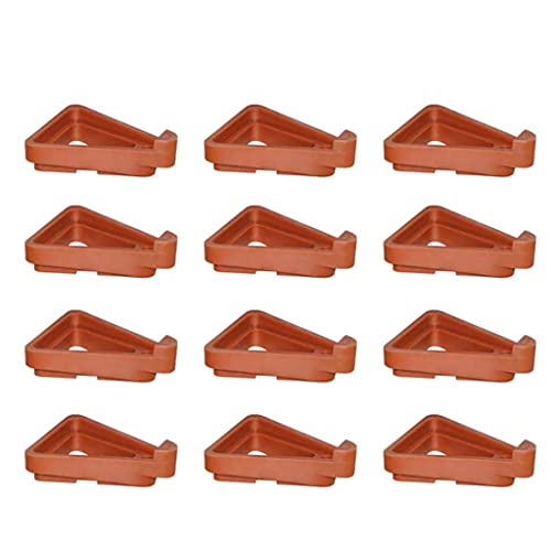 ZWTPGKRD 12 x unsichtbare Füße für Gartenpflanzen, Blumentöpfe, Zehenheber für Dreieck, Bonsai, Outdoor, Cotta, Terrakotta, Bosmere für Ständer von ZWTPGKRD