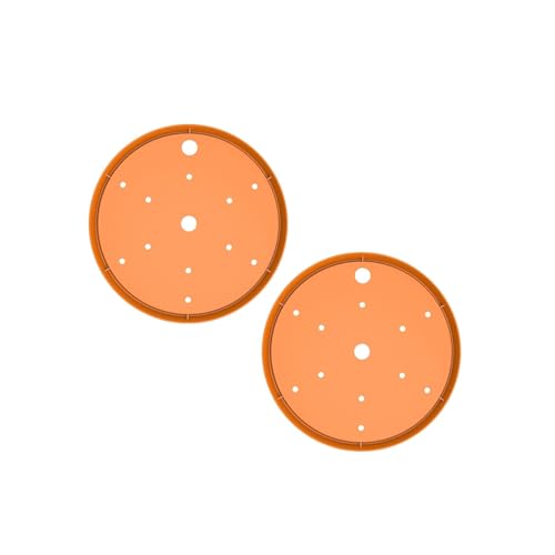 ZWTPGKRD 2 runde Pflanzgefäße mit Drainagelöchern, weniger Zubehör für den Außenbereich von ZWTPGKRD