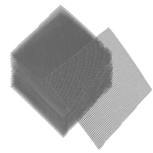 ZWTPGKRD 50/100 Stück quadratische Blumentöpfe, Bodenloch, Netz-Pad, Topfpflanzentöpfe, Dichtungen, auslaufsicher, atmungsaktiv, Netz für Garten, Netzpolster von ZWTPGKRD