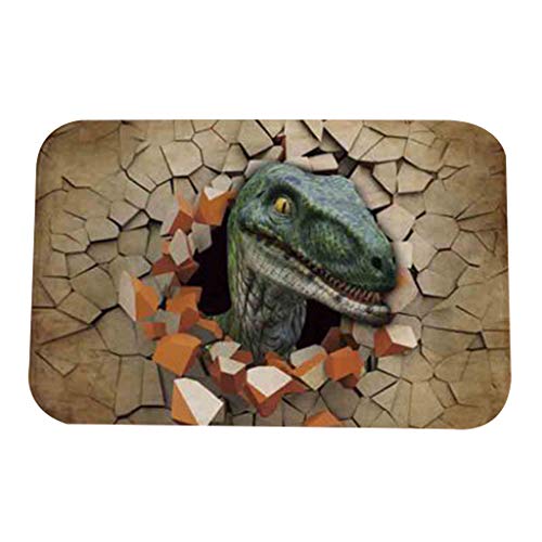 ZWTPGKRD Cartoon-Tier zum Bedrucken des Badezimmers, rutschfeste Matte für den Außenbereich, Eingang, Innen- und Außenbereich von ZWTPGKRD