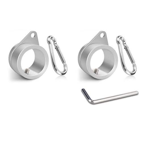 ZWTPGKRD Fahnenmast-Ringe mit sicherem Verriegelungsmechanismus, praktische Fahnenmast-Montageringe, Befestigungsclip für den Außenbereich, einfache Installation, Flaggenbeschläge von ZWTPGKRD