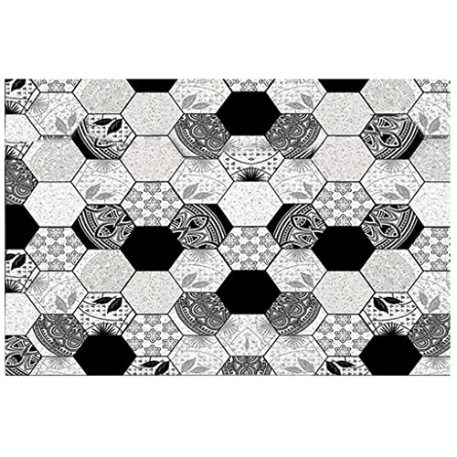 ZWTPGKRD Fußmatte für drinnen und draußen, vielseitig verwendbar, leicht zu reinigen, Garagenboden, verschleißfeste Teppiche, PVC, super saugfähig, wasserdicht, leicht zu reinigen, niedriges Profil von ZWTPGKRD