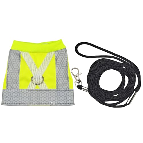 ZWTPGKRD Haustier-Vogelweste, wasserdicht, Stoff, Training, bequeme Kleidung, Zubehör, Papageienweste mit Leine, reflektierende Outfits für Frauen von ZWTPGKRD