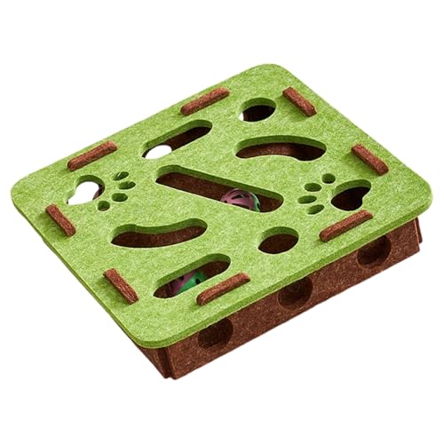 ZWTPGKRD Interaktion Filz Puzzle Box Katzen Mentale Stimulation Spielzeug Mit Glocken Ball Design Ermutigen Sie Neugier Und Spielen Geistige Stimulation Katzen Spielzeug ZWTPGKRD Interaktion Filz Puzzle Box Katzen Mentale Stimulation Spielzeug Mit Glocken Ball Design Ermutigen Sie Neugier Und Spielen Geistige Stimulation Katzen Spielzeug von ZWTPGKRD