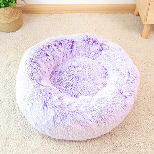ZWTPGKRD Kissen mit einem Durchmesser von 40 cm, weiches rundes Wintersofa für den Innenbereich, mit unten wärmenden Betten für Hauskatzen von ZWTPGKRD
