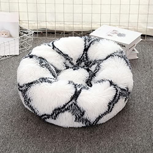 ZWTPGKRD Kissen mit einem Durchmesser von 40 cm, weiches rundes Wintersofa für den Innenbereich, mit unten wärmenden Betten für Hauskatzen von ZWTPGKRD