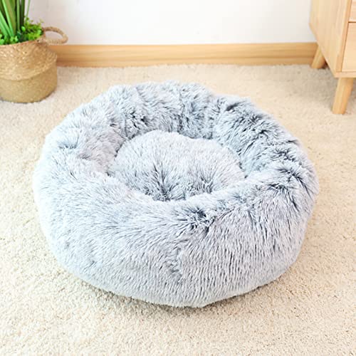 ZWTPGKRD Kissen mit einem Durchmesser von 40 cm, weiches rundes Wintersofa für den Innenbereich, mit unten wärmenden Betten für Hauskatzen von ZWTPGKRD