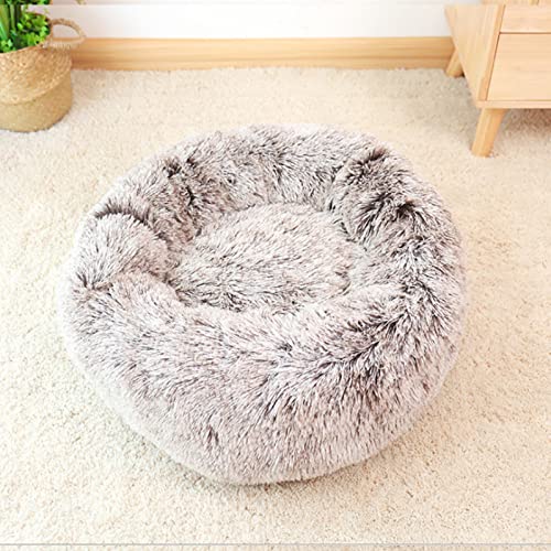ZWTPGKRD Kissen mit einem Durchmesser von 40 cm, weiches rundes Wintersofa für den Innenbereich, mit unten wärmenden Betten für Hauskatzen von ZWTPGKRD