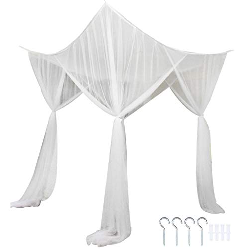 ZWTPGKRD Netz Camping für Schlafzimmer Indoor Outdoor Zelt Reise Zelt Ablehnen 4 Eckpfosten Baldachin Bett Netz Hüte für Herren von ZWTPGKRD
