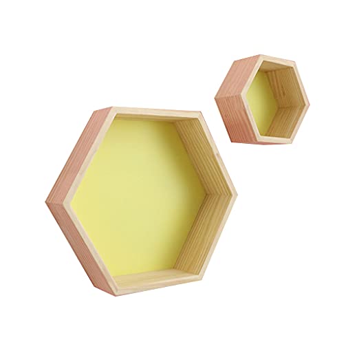 ZWTPGKRD Sechseckiges Regal aus Holz und stark, nicht leicht zu brechen, wandmontiert, nahtlose Nägel, weniger Schäden an der Wand, sechseckiges Regal, Holz, Blau, Weiß, Gelb ZWTPGKRD Sechseckiges Regal aus Holz und stark, nicht leicht zu brechen, wandmontiert, nahtlose Nägel, weniger Schäden an der Wand, sechseckiges Regal, Holz, Blau, Weiß, Gelb von ZWTPGKRD