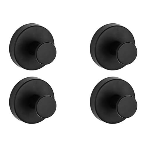 ZWTPGKRD Set mit 4 stabilen Edelstahl-Saugnapfhaken, effektives Saugnapf-Haken-Set für Badezimmer und Dusche, Mehrzweck-Kleiderbügel von ZWTPGKRD