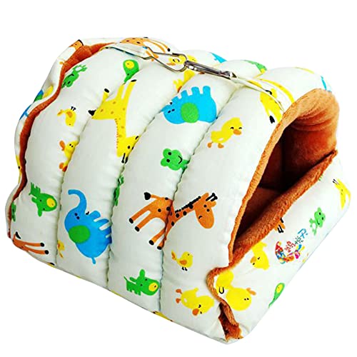 ZWTPGKRD Vogelnest mit Cartoon-Druck, Winterhaus, zum Einkuscheln, Hängematte, Käfig, Versteck für Rennmäuse, kleine Papageien, Sittiche, Höhle, Bett, Frettchen, Bett, Reptilien ZWTPGKRD Vogelnest mit Cartoon-Druck, Winterhaus, zum Einkuscheln, Hängematte, Käfig, Versteck für Rennmäuse, kleine Papageien, Sittiche, Höhle, Bett, Frettchen, Bett, Reptilien von ZWTPGKRD