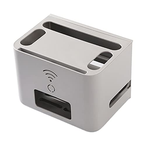 ZWTPGKRD WLAN-Router-Regal, Metall, Router-Aufbewahrungsregal, Wohnzimmerhalter, Zuhause, Schlafzimmer, Buch-Organizer, Streifen, versteckte Endstückbox von ZWTPGKRD