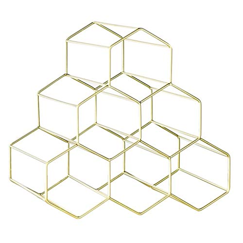 ZWTPGKRD Weinflaschenhalterung in Wabenform, Eisen, Ornamente, Weinausstellung, Dekoration, für kreative einfache Mode, Heimkunst, multifunktionales Zubehör, Überkopfgaragenaufbewahrungsregal ZWTPGKRD Weinflaschenhalterung in Wabenform, Eisen, Ornamente, Weinausstellung, Dekoration, für kreative einfache Mode, Heimkunst, multifunktionales Zubehör, Überkopfgaragenaufbewahrungsregal von ZWTPGKRD