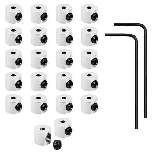 ZWWOGE 20 Stück Pin Keeper Metall Pin Rücken Ersatz Verschlussstifte Pin Backs Locking mit Schraubenschlüssel für Anstecker Schmuck Brosche Namensschild 6 x 5 mm von ZWWOGE