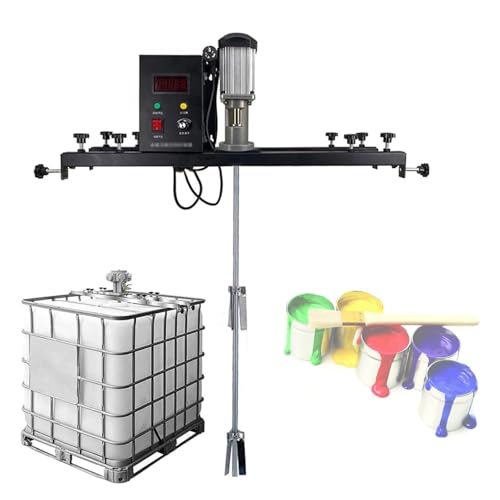 1000 l elektrisches Rührwerk, 980 W Farbtank-Mischmaschine mit 720–1200 mm verstellbarem 900 mm Edelstahl-Rührstab, elektrisches festes Rührgerät for Rühren von Farbe, Beschichtung, Kleber, Zement von ZWXBDPDM