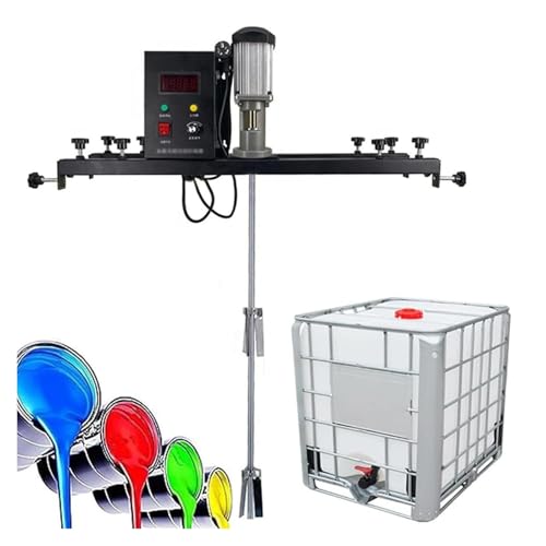 Elektrischer Farbmischer, 980 W, mit 400 mm faltbarem Impeller, Farbmischer, 900 mm Edelstahl-Rührstab, kommerzielle 1-Tonnen-Farbrührmaschine, Motorgeräusch nur 45 Dezibel(A) von ZWXBDPDM