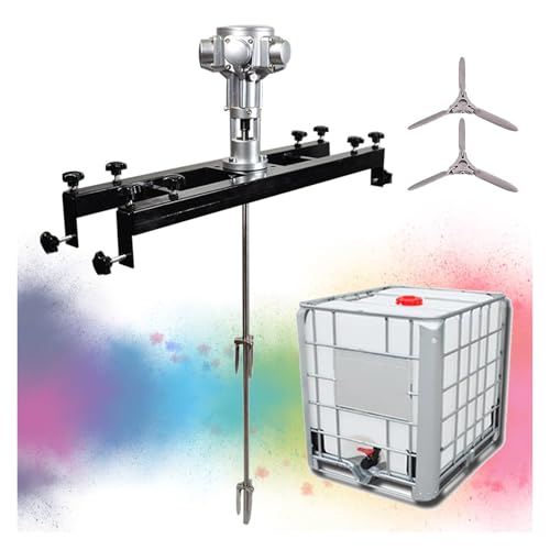 Farbmischer, pneumatische Tankmischmaschine, mit Halterung, 1000-l-Edelstahlmischer for Farbe, Beschichtung, Tinte, Kleber, Dreizylinder(Smallfivecylinders) von ZWXBDPDM