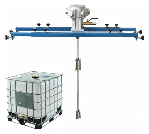 Luftrührwerk, 1300 U/min, professionelle pneumatische Tankmischmaschine, 250 mm Laufraddurchmesser, 1-Tonnen-Edelstahlmischer for Farbe, Beschichtung, Tinte, Kleber von ZWXBDPDM