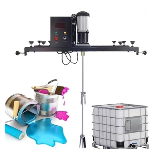 Pneumatischer Farbmischer, Mörtel, Luft, 980 W, elektrische Behältermaschine, kommerzielle Handrührmaschine mit Stützbügel, klappbarer Propeller von ZWXBDPDM