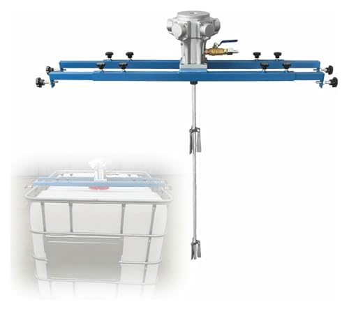 Professioneller pneumatischer Rührer mit 1300 U/min, 1,5 PS Tankmischmaschine, 1000 l Luftrührer, 960 mm Rührstablänge, 250 mm Laufraddurchmesser, for Farbe, Beschichtung, Tinte, Kleber von ZWXBDPDM