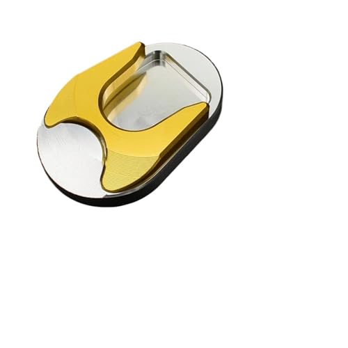 ZWXHN Motorrad Ständer Für Vespa Piaggio Roller GTS300 GTS 300 Verlängerung Platte Fuß Seite Stehen Vergrößern Pad Ständer (Color : Gold) von ZWXHN