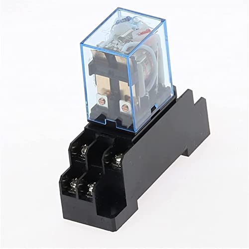 ZWXYKQBXG Elektronisches Zubehör Relais 1 Stück LY2NJ HH62P HHC68A-2Z Elektronisches Mikro-Mini-Elektromagnetisches Relais 10 A 8-polige Spule DPDT mit Sockel(AC 36V) von ZWXYKQBXG