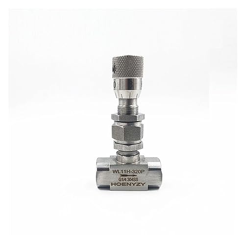 ZWXYKQBXG G NPT 1/2 "Edelstahl 304 Nadelventil PN16 Mikroeinstellventil WL11H-160P Durchflussregelventil 16MPA(G Thread,0.25 Inch) von ZWXYKQBXG